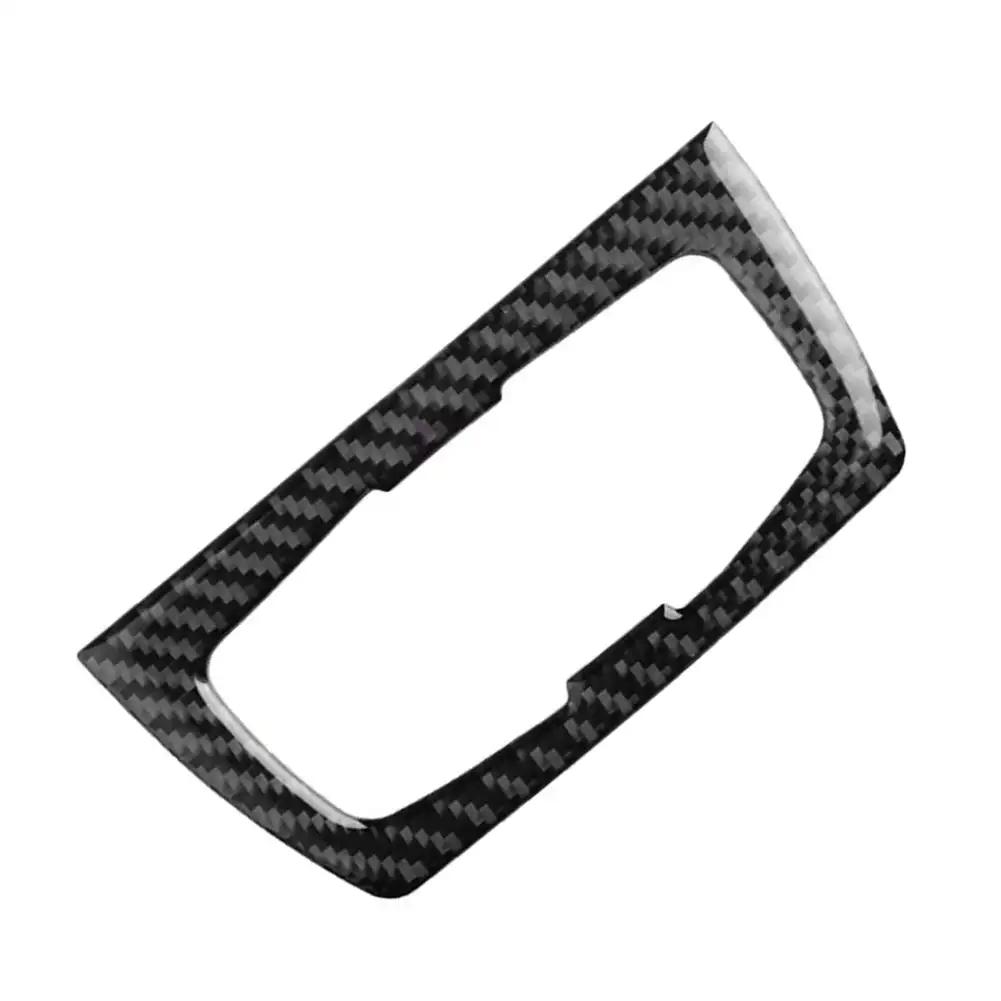 Carbon Fiber Auto Headlight Switch Frame Interior Cover Trim Accessories For BMW F30 F31 F32 F33 F34 3Series 328I 325I 2013-2019