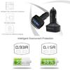 Car Charger 4 In 1 Dual 3.1A USB Voltage Current Meter Tester Bullet Adapter For iPhone Samsung Huawei