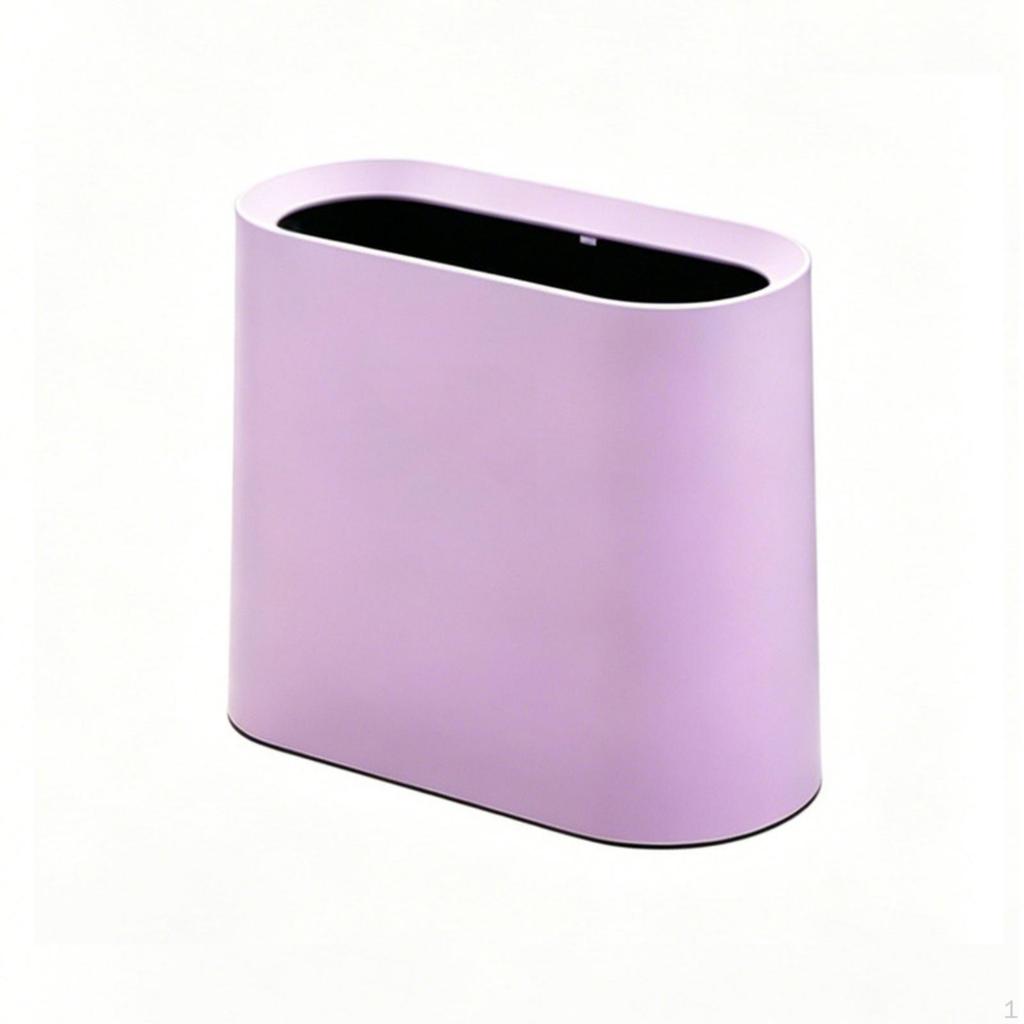 Waste In Confined AreasSaving Rectangular Trash Bin Compact Wastebasket for Tight Areas, Lavatory,