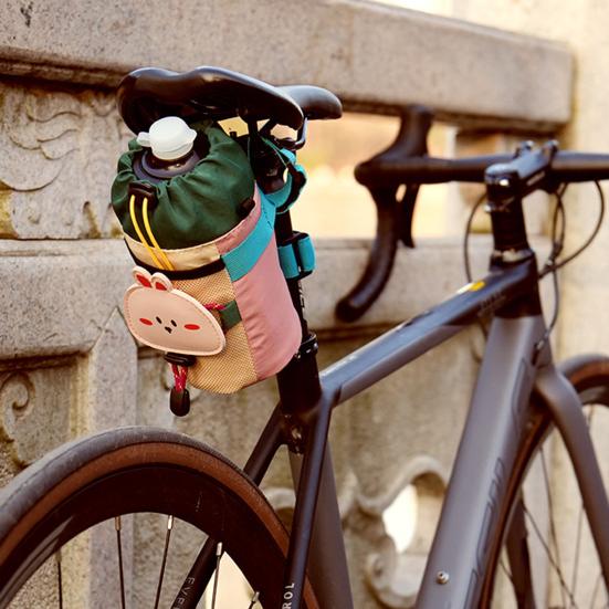 Bisiklet Gidon Çantası Hafif Su Geçirmez Su Şişesi Taşıma Çantası Büyük Kapasiteli Kurulumu Kolay Su Şişesi Tutucu Çanta