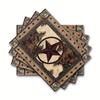 Bohemian Geometric Retro Placemat - Vintage Polyester Heat-Resistant Dining Mat