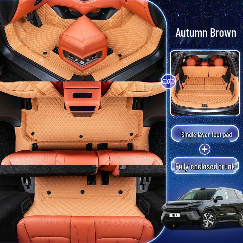 Floor Mats for 25 BYD Tang L Models - Custom-Fit, Modified Interior Mats for Tang L DMI and EV