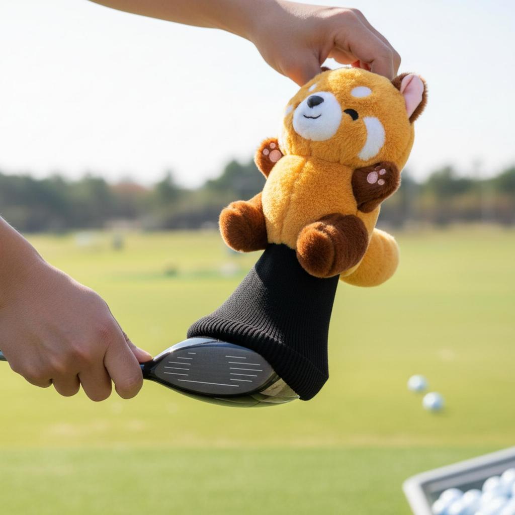 Soft Knitted Driver Cover 3D Creature Golf Head Snug Fit Animal Headcover for