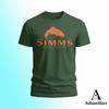 Simms Fishing Logo Lustiges T-Shirt Herren Baumwolle Grafik-T-Shirt Geschenk