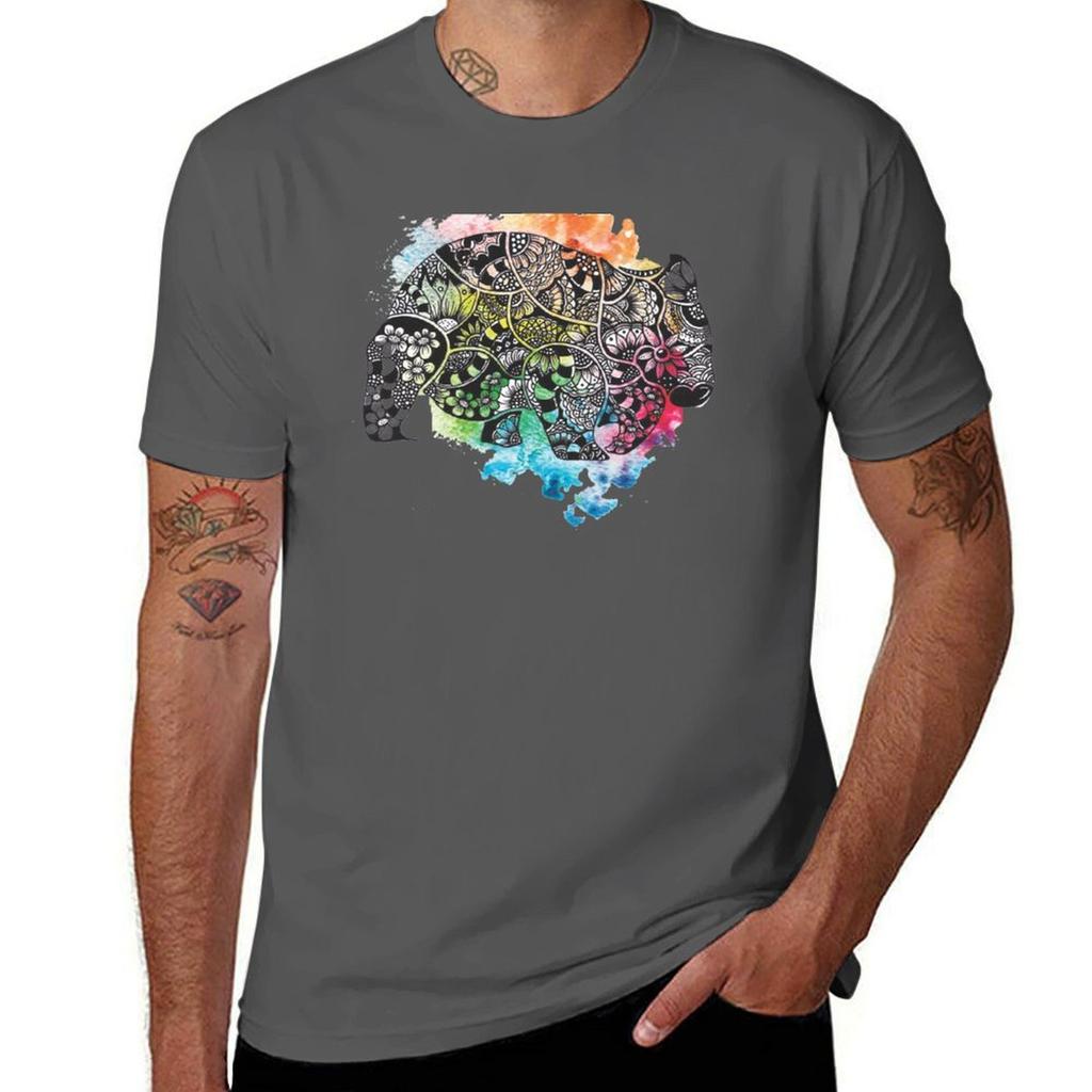 Wombat With Dododoodles And Watercolour Tshirt Abstract Pattern Print Top