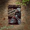 Retro Metal Tin Sign Floral Wall Art Decor 8x12 Inch for Office Living Room Patio