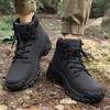 Hiking Shoes Men Lace-up Anti-slip Ankle Boots for Men Outdoor Thick-soled Shock-absorbing Casual Sports Shoes Men