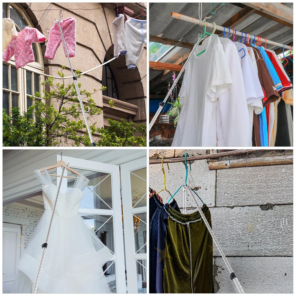 

Telescopic Clothes Reach Pole 3.5M Extension Garment Hook Stick Home Balcony Drying Long Reaching Rod Household other