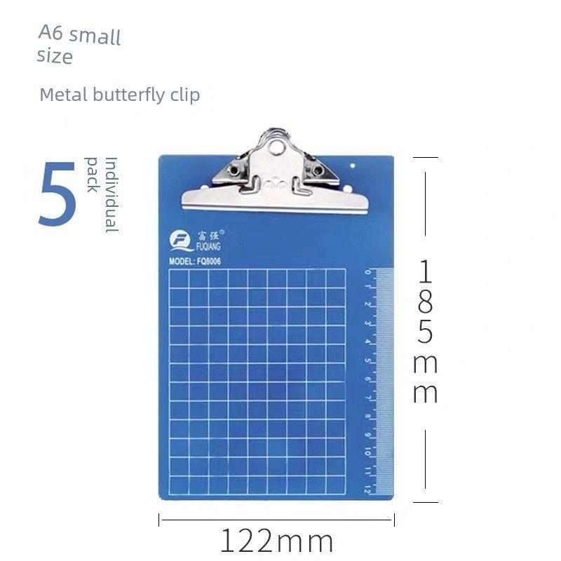 

Fuqiang Wooden Multi-Specification Plate Pad Workshop Butterfly Clip Small A6 Butterfly Clip-5 Pack(With Measurement)