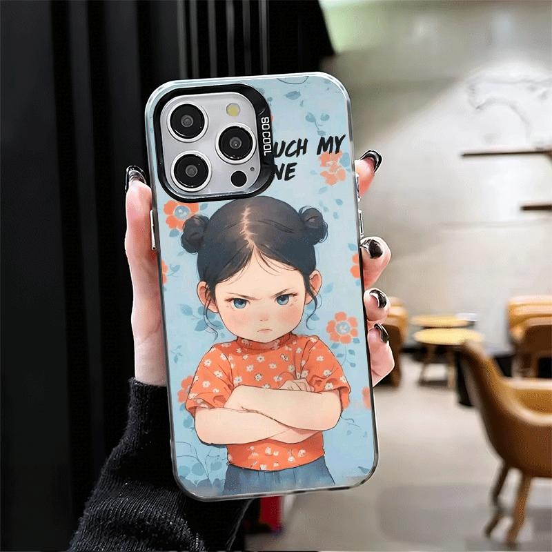 Funny Dont Touch My CallPhone Shockproof Phone Case for iPhone 17 Air 16 16E 15 Pro Max 14 Plus 13 Mini 12 Back Cover Anti Fall