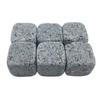 Raffreddatore per vino - Tipo f - Pietra per Whisky naturale - 6 pezzi - 20 cm - Grigio