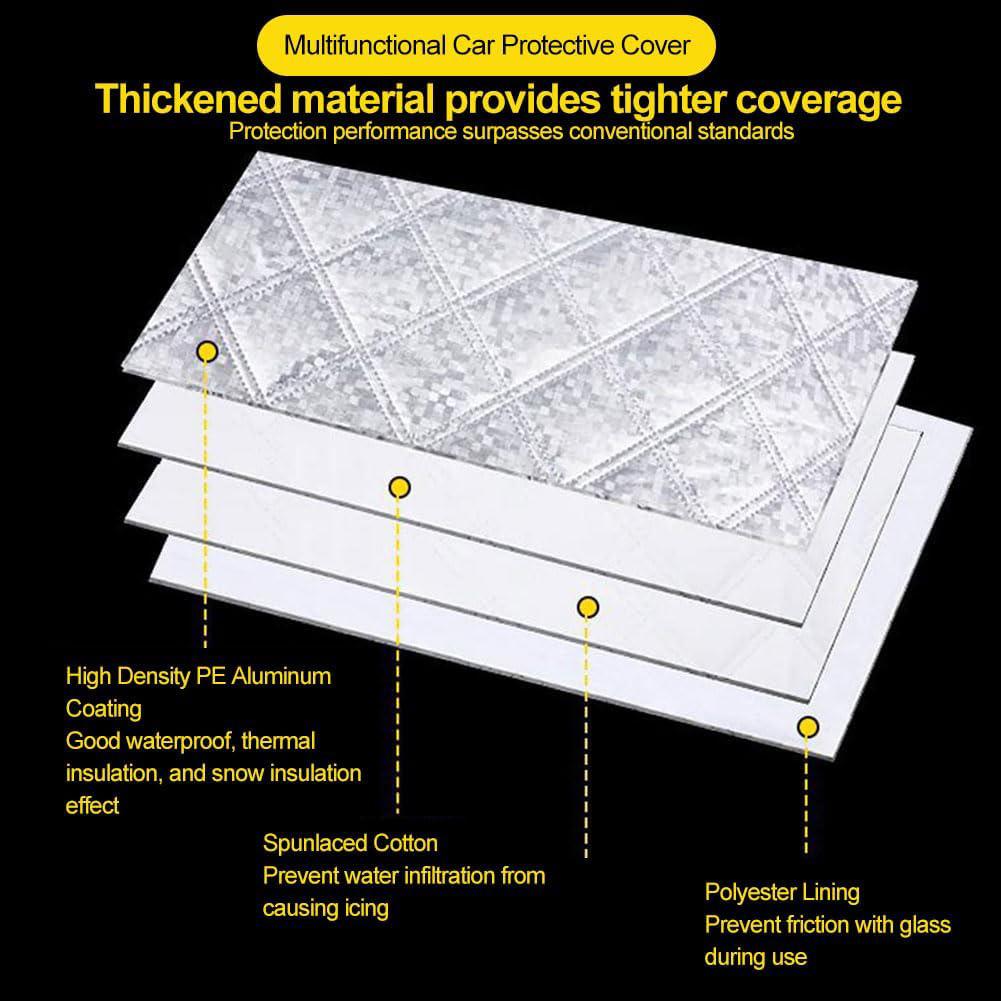 Windscreen Snow Covers Magnetic Car Sunshade Front Window Windshield Cove,145*120cm