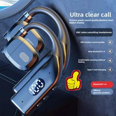 With Microphone Gaming Headset Bluetooth 5.4 HiFi Stereo Earbuds New Sports Headset Earhook Gaming