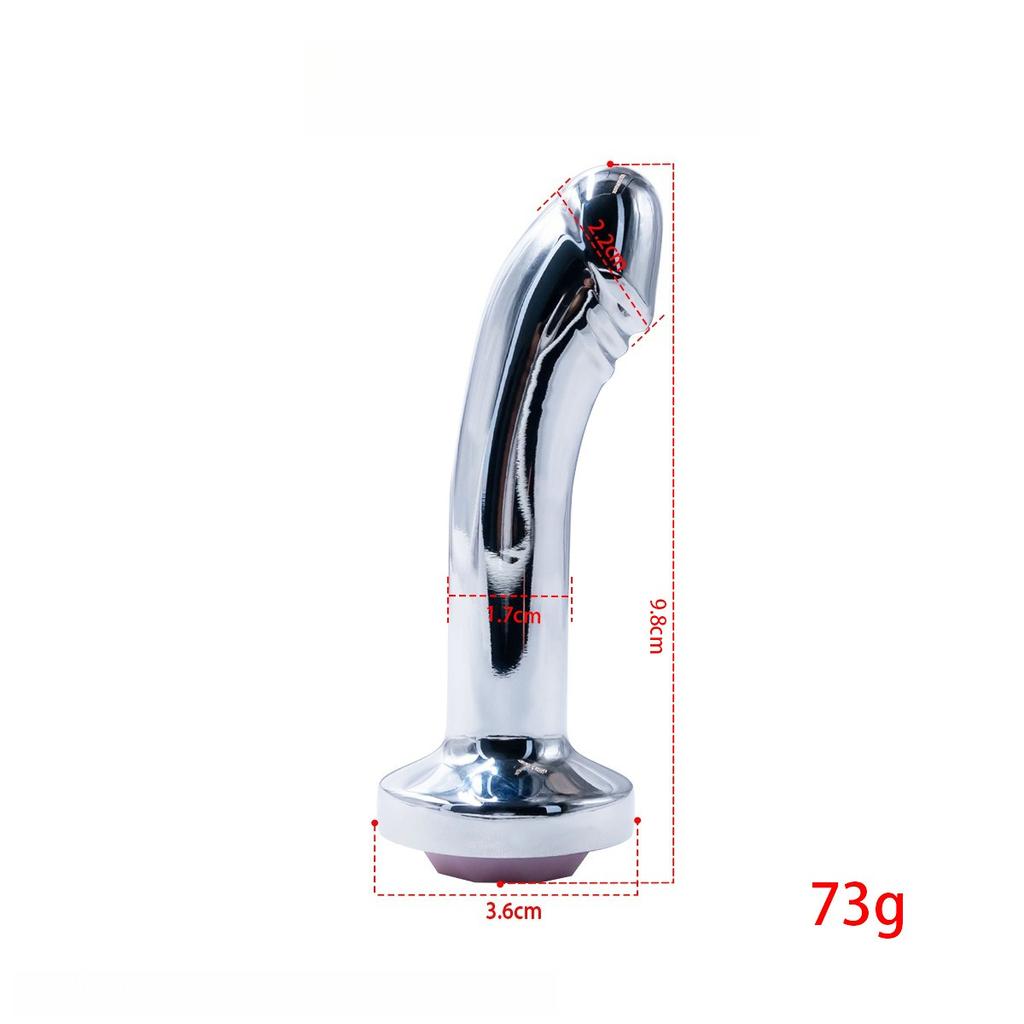 Luminescent Anal Plug Vibrator Metal Butt Plug Prostate Massager Adult Products for Men Women Vibrating Anal Trainer Masturbator