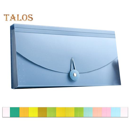 Органайзер для чеков, водонепроницаемый держатель для кассовых чеков, расширяющаяся папка с кнопками, сумка для хранения купонов большой емкости светло-синий