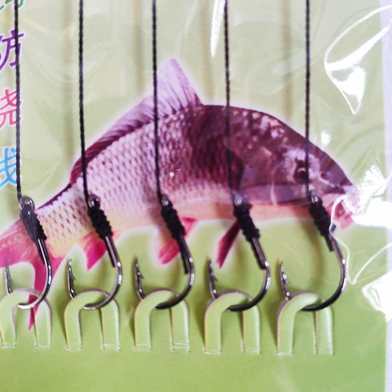 

1 шт./5 крючков с полиэтиленовой леской, ручная привязка, антизакручивание, завязанные крючки, угол для морской рыбалки со льда, подвесной шарнир