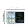 Dual Powered Writing Tablet Calculator 12 Digit Display Scientific Calculator  Student