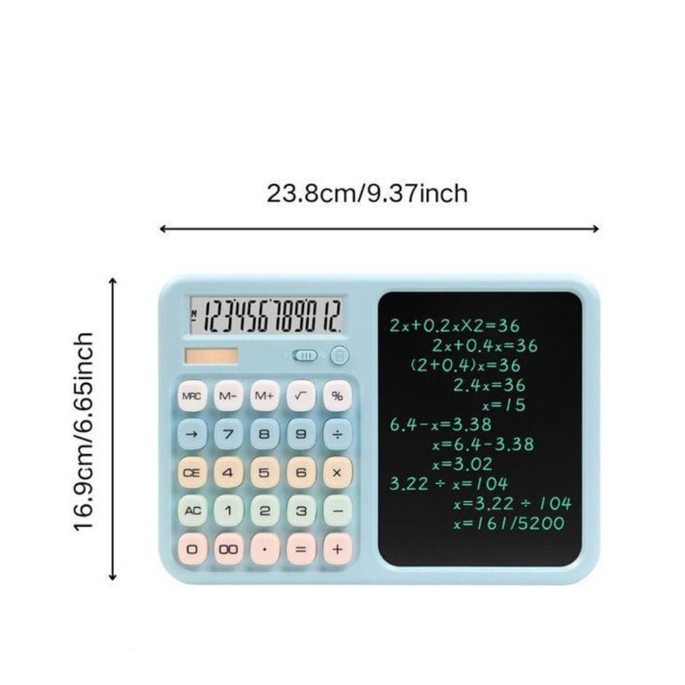 Dual Powered Writing Tablet Calculator 12 Digit Display Scientific Calculator  Student