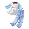 Modal Kids' Pajama Set: Boys' Toddler Short Sleeve & Long Pants, Girls' Cartoon Casual Wear