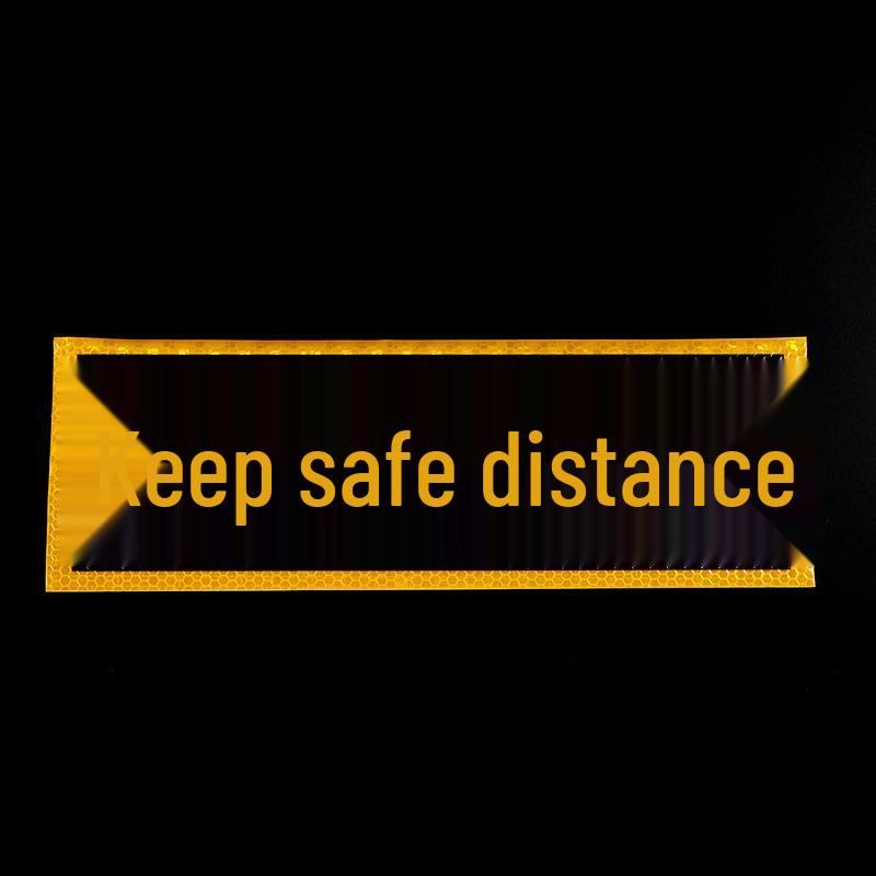 DAXTE Reflective Safety Warning Sticker for Trucks & Trailers