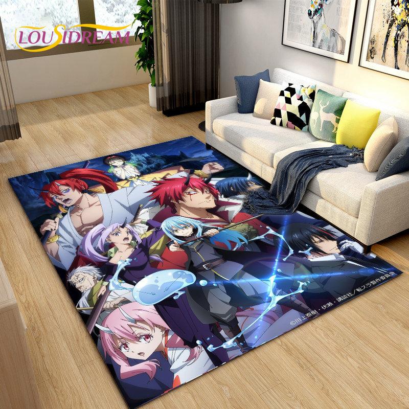 Tappeto Area Tappeto Anime I Got Reincarnated As A Slime, Tappeto per Soggiorno Camera da Letto Divano Zerbino Decorazione, Tappetino Antiscivolo per Bambini