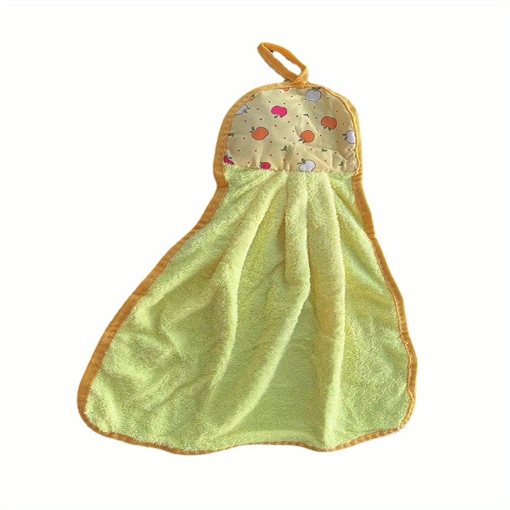 3pcs Coral Velvet Bathroom Supplies Soft Hand Towel Absorbent Cloth Dishcloths Hanging Cloth Kitchen Accessories 30*38cm