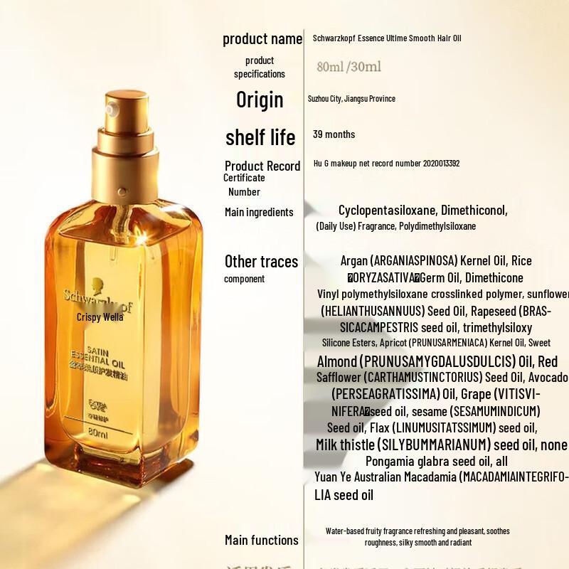 Schwarzkopf Concentrated Smooth Leave-in Hair Oil