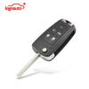 Kigoauto Afstandsbediening Sleutelhoes Shell 5 Knoppen Klapsleutel Fob Vervangende Hoes voor Buick LaCrosse GL8 Chevrolet Volt 2010-2015