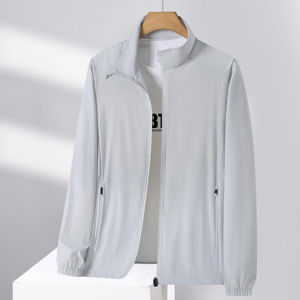 Summer Sun-protective Clothing Men's Breathable Jacket Ice Silk Quick-dry Men's Clothes Thin Single-layer Quick-dry UV Jacket