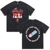 Akira Anime Shotaro Kaneda Praná Černá Grafické Tričko Vintage Y2K Streetwear Tričko