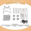 1/12 RC Car Parts Kit Servo Mount Spare Part Aluminum Alloy Shock Absorber Tie Rod for MN99S DIY