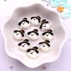 30pcs Resin Mini Colorful Painted Bat Pumpkin Skull Ghost Cat Figurines Flat Back Scrapbook DIY Halloween Decor  Nail Art M439 F