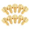 10PCS Brass Large Bore Tire Valve Stem Adapters External Tire Bore Valve Reducer Adapter Connector Good Performance 22mm Length