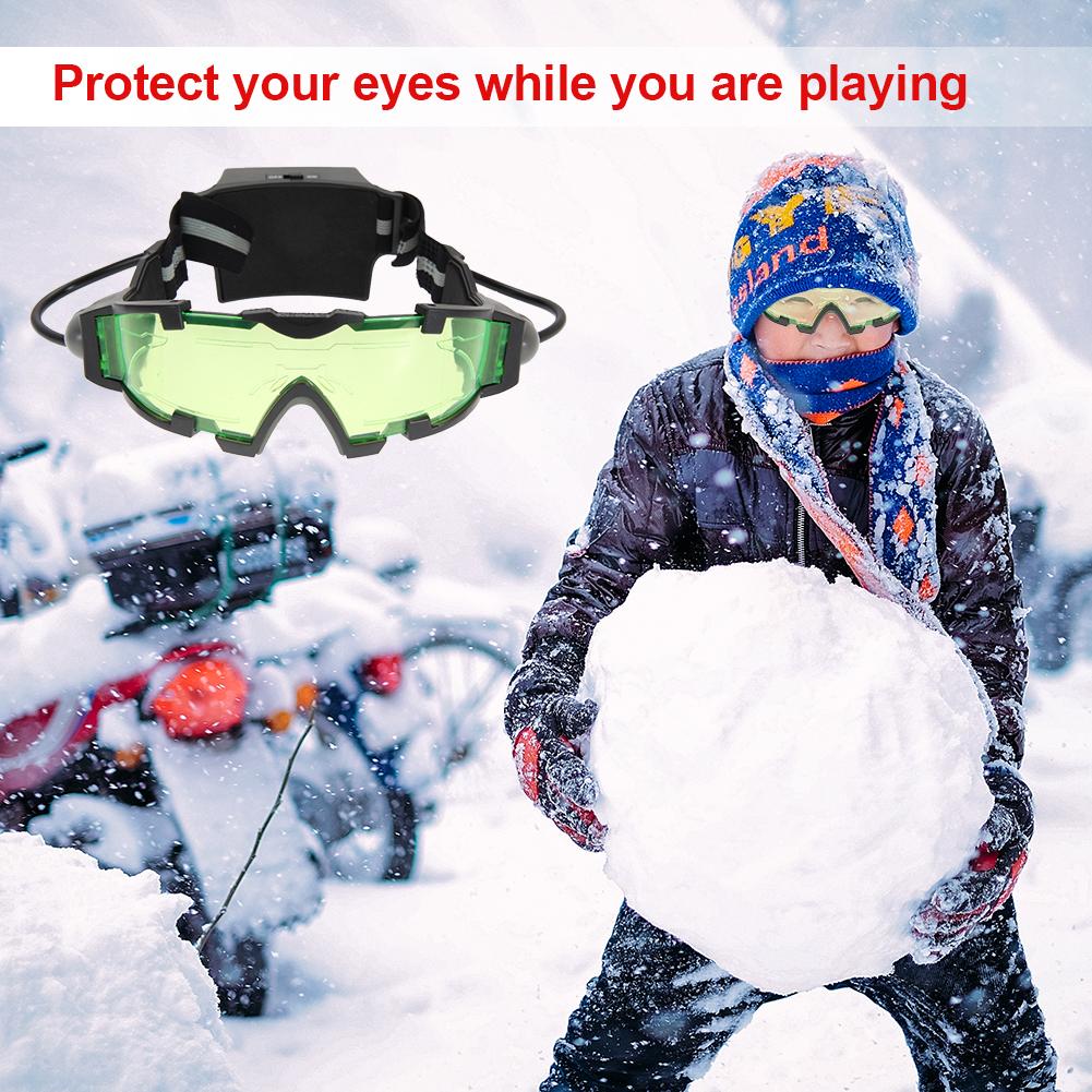 Night Vision Goggles Night Vision Glasses Multi-Function Night Mission Goggles Light Up Green Goggles for Kids Boys Girls