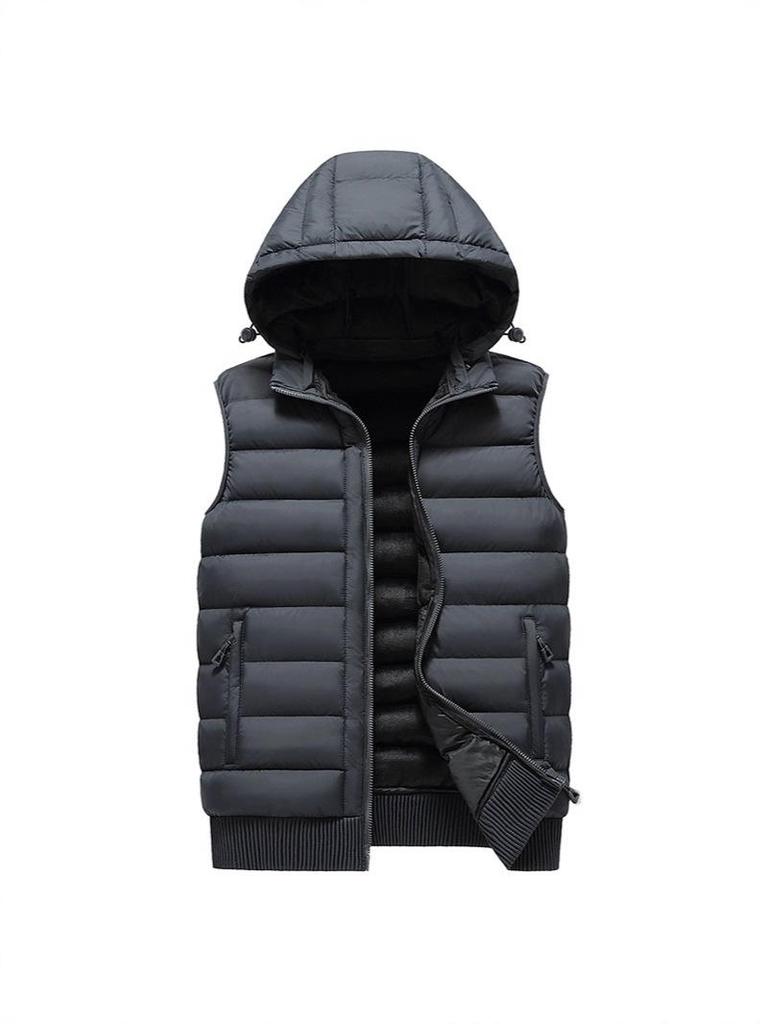 Men's Winter Thick Down Cotton Sports Vest Sleeveless Jacket 2025