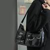Richme Punk Fashion Trend New Design Chains Crossbody Shoulder Bags Harajuku Y2k PU Individuality Ladies Bags