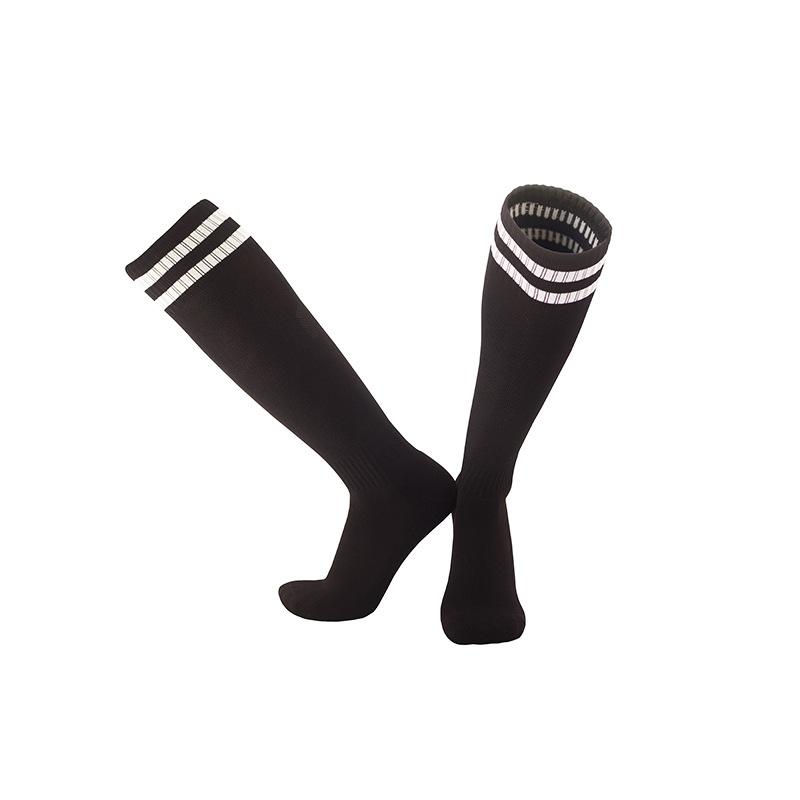 Summer long-calf soccer socks for men, non-slip towel soles, solid color sports socks, wholesale over-the-knee socks for children and boys children