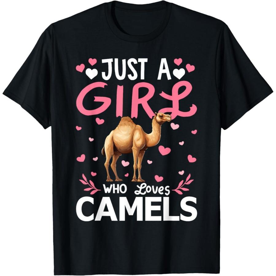 Любитель верблюдов Просто девушка, которая любит верблюдов Футболка S
