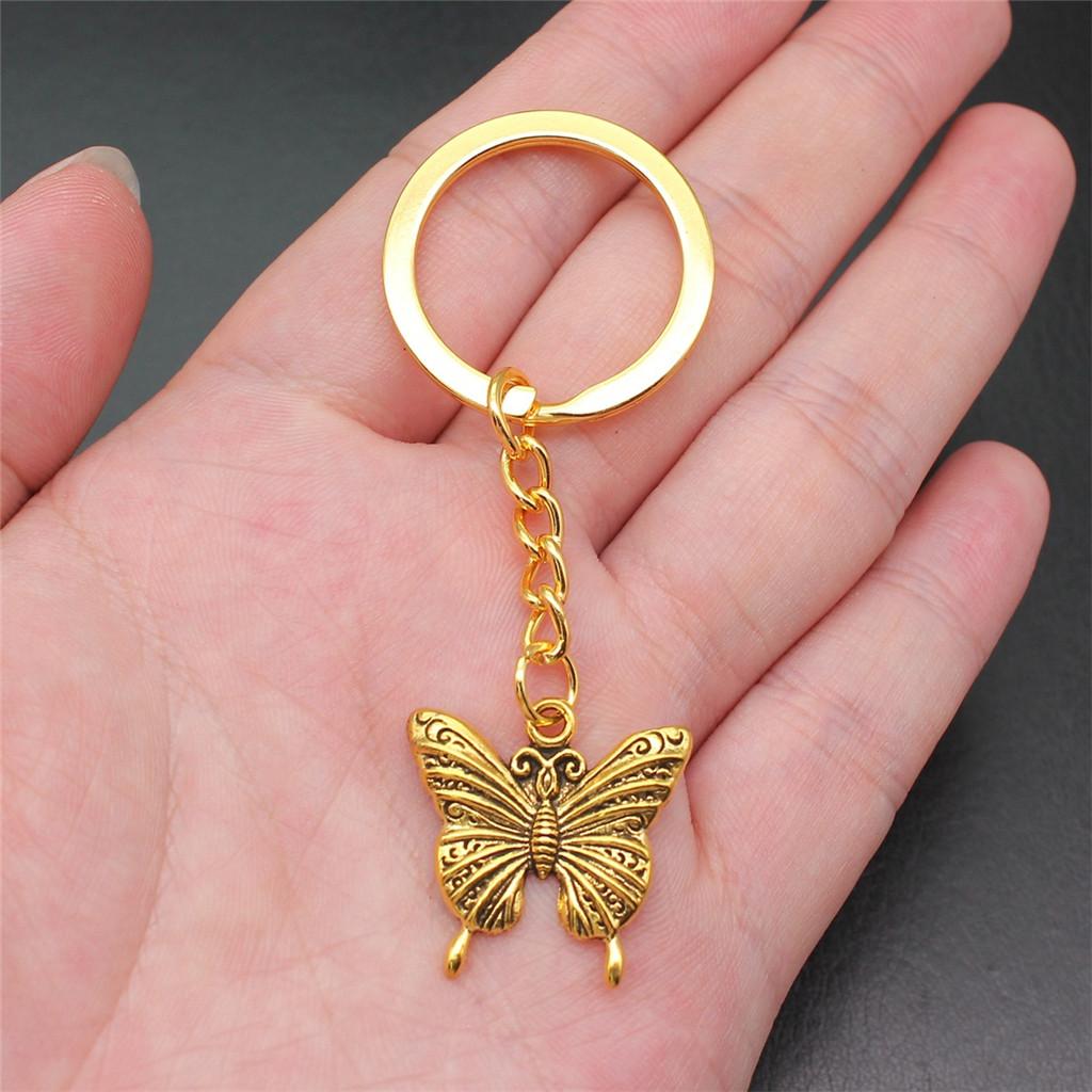 Bee Butterfly Garden Insect Keychain for Friends Hot Sale Modern Bridesmaid Gift Dainty Daily Use Accessory