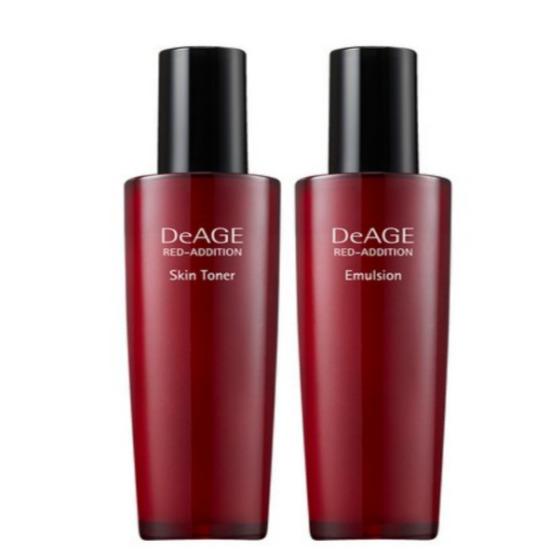 

a0267 Charmzone DeAge Red Edition Набор базового ухода за кожей из 2 предметов (Тонер для кожи 120 мл + Эмульсия 120 мл) 2-Piece Basic Skincare Set