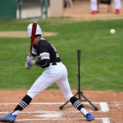 Baseball Tee for Kids Height Adjustable Softball Batting Practice Tripod Stand with Rubber Top Collapsible Baseball Hitting Tee with Carrying Bag