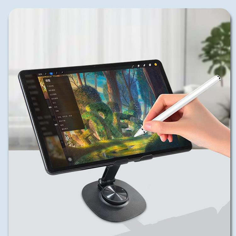 Rotating Alloy Phone Holder: Multi-functional, Portable, Foldable, Heat-Dissipating Bracket for Desktop Use