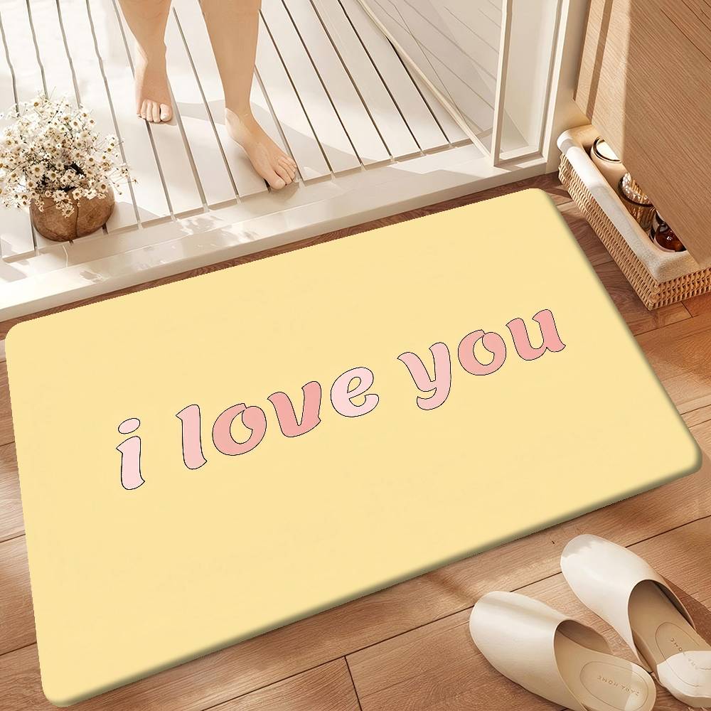 I Like You Kitchen Mat Cheaper Anti-slip Modern Living Room Balcony Printed Modern Home Decor