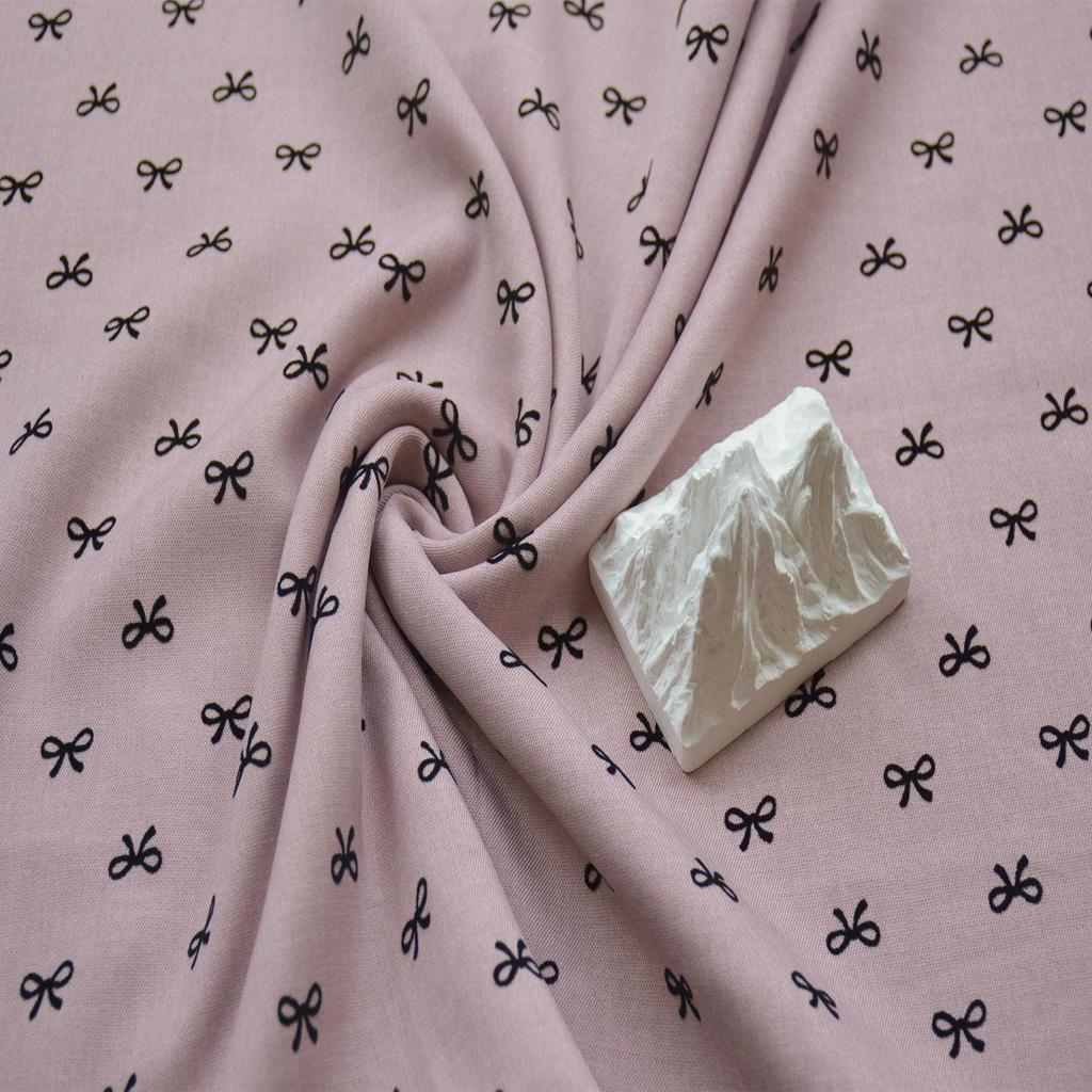 Casual Fashion Women's Fabric: Woven Solid Color Bow Heart Dot & Plum Blossom Flocking for Hair Accessories