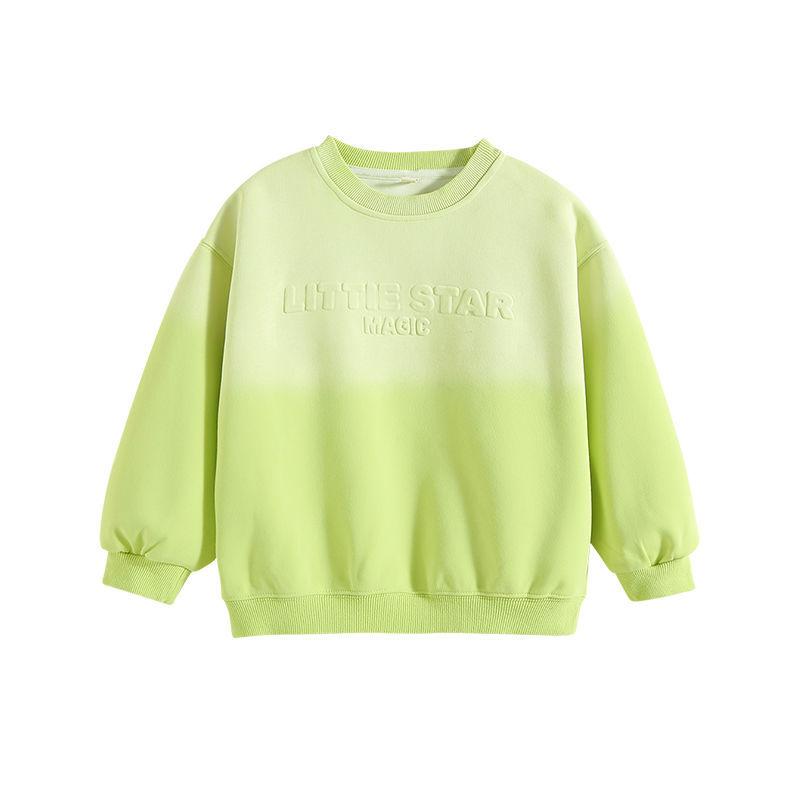 Girls Spring Autumn Gradient Long Sleeve Sweatshirt Top