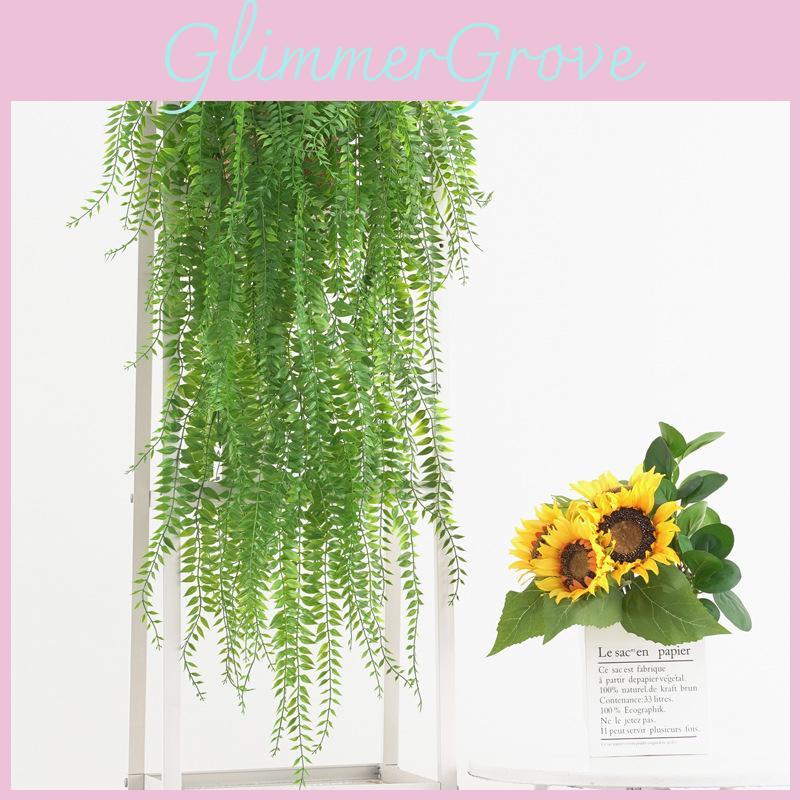 Fake Plant Wall Art With Plastic Ivy And Ferns For Indoor Home Decoration And Photography Props