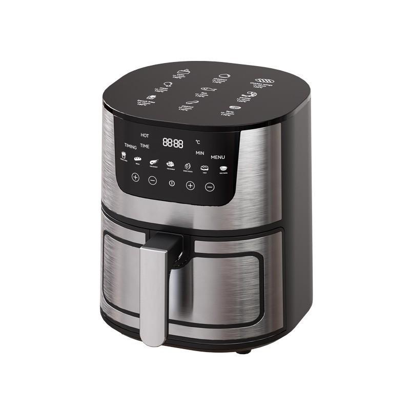 Heißluftfritteuse 8-in-1, 7L Kompakter Ölfreier Kocher mit Sichtfenster & Spülmaschinenfestem KorbDigitaler Preset Airfryer, Digitale Steuerung für Familie