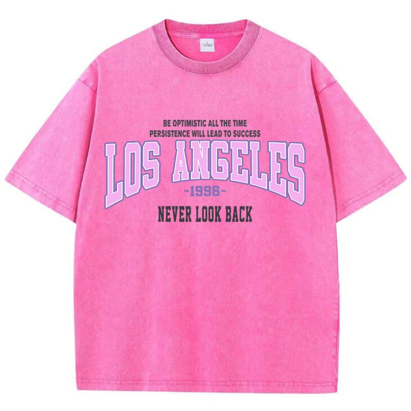 Womans Cotton Washed T-Shirts Fashion Loose O-Neck Short Sleeve Brooklyn New York Printing Tops Summer Street Female Clothes