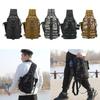 Men Chest Shoulder Backpack Bag with 3 Compartments for Travel, Hiking, Cycling Fishing Gear Storage