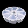 Tool Beads Transparent Empty Storage Box Jewelry Container 8 Grids Nail Art Rhinestones Case